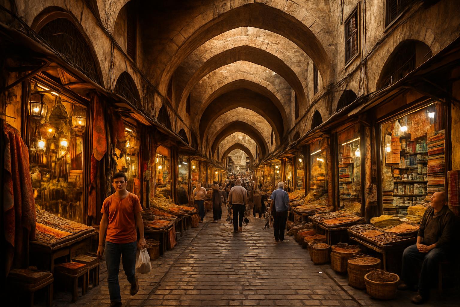 Damascus old city souk