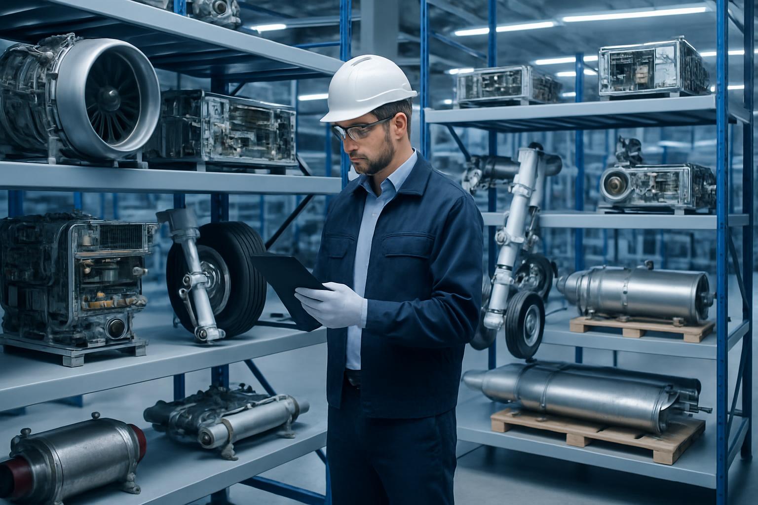 Aircraft spare parts and supply chain
